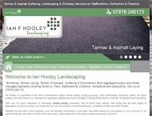 Tablet Screenshot of ianhooley-landscaping.co.uk